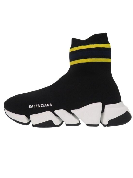 Balenciaga Speed 2.0 Sneakers Fabric Stripe Rubber Black 1280 main image 0